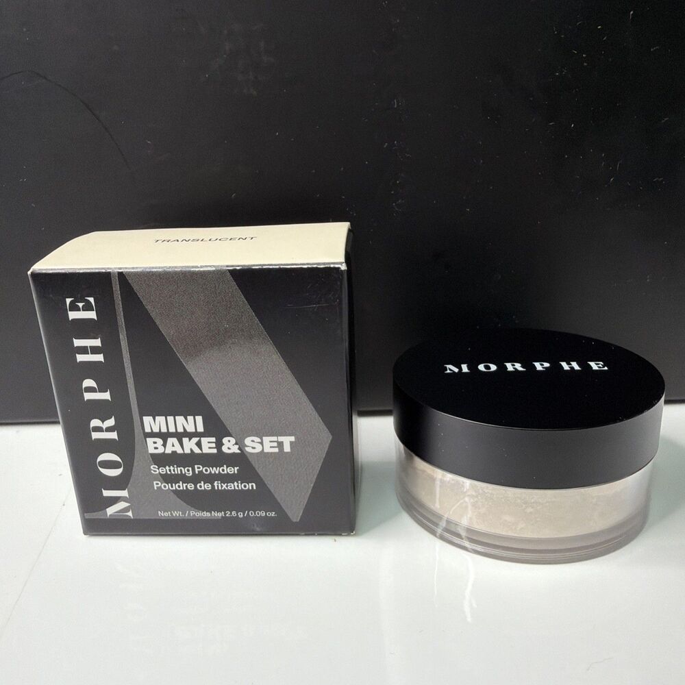 MORPHE MINI BAKE & SET SETTING POWDER TRANSLUCENT .09oz/2.6g NIB Sealed